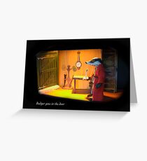 Wind in the Willows - Badger goes to the Door Greeting Card