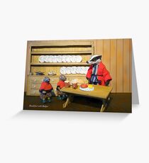 Wind in the Willows - Breakfast with Badger Greeting Card