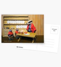 Wind in the Willows - Breakfast with Badger Postcards