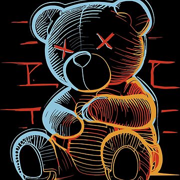 teddy bear with x eyes 2022 Pullover Hoodie for Sale by Reo12