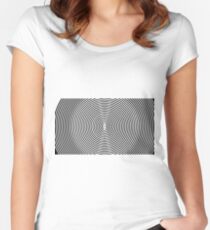 Amazing optical illusion Women's Fitted Scoop T-Shirt