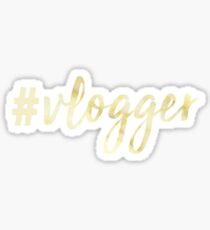 Hashtag Vlogger Sticker