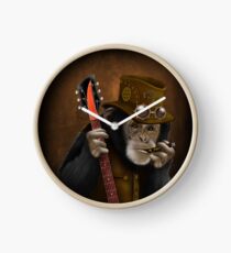 Rocker guitarist Smokin ape Clock