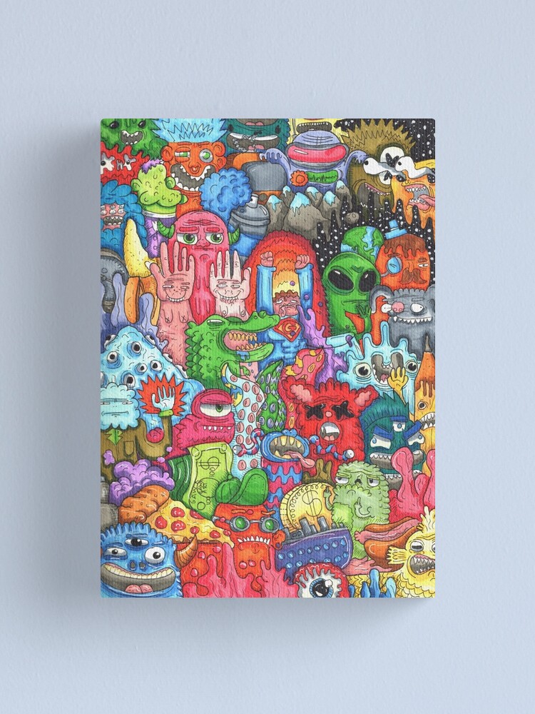 "Doodle Art" Canvas Print by Gawx Redbubble