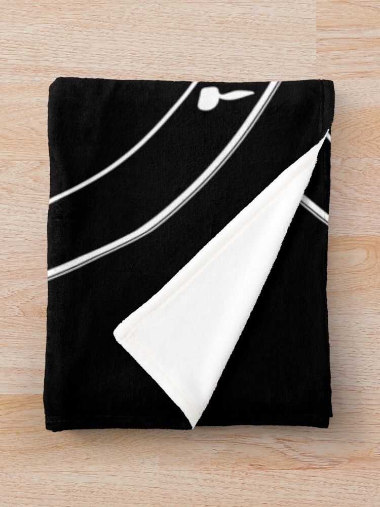 Alternate view of Baphomet Goat Head with Pentagram Occult Symbolism or Satanist Symbols Throw Blanket