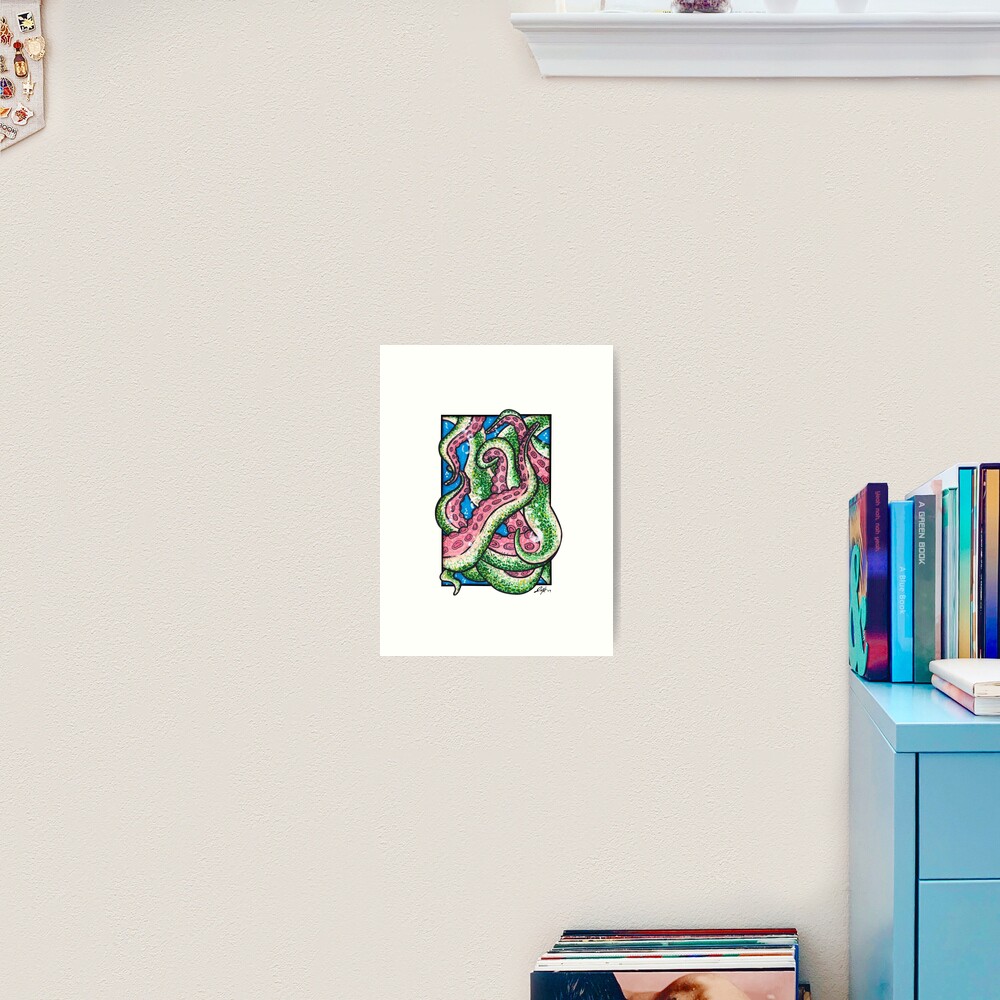 Octopus Tangle Art Print