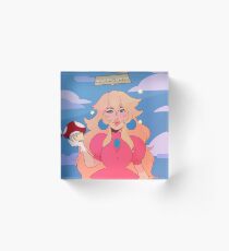 Princess Peach - Grow the F*** Up Acrylic Block