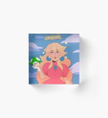 Princess Peach - Get A Life Acrylic Block