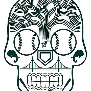 San Antonio Sugar Skull Magnet for Sale by StickyHenderson