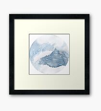 tidal waves Framed Print