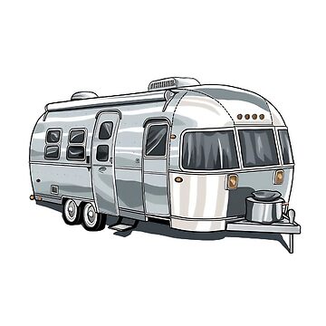 Official Vintage Airstream Trailer & RV Round Sticker Decal - Made In - Foto 8