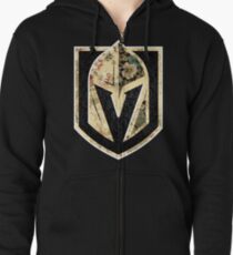 FLORALS - Golden Knights Zipped Hoodie