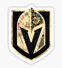 FLORALS - Golden Knights Sticker