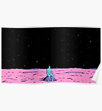 Dr. Manhattan sitting on mars (comic) Poster