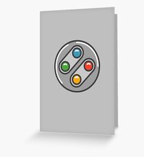 SNES Controller Icon Greeting Card