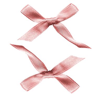 Coquette balletcore pink ribbon bow | Magnet