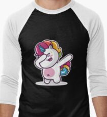 Einhorn-Tupfen - lustiges Geschenk - Tupfen - Hip Hop - Tupfen-Tanz Baseballshirt für Männer