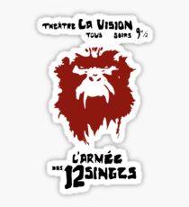 12 Affen, l'armée des 12 singes, Affe, L'Armée des douze singes Sticker