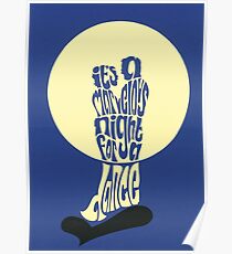 MOONDANCE papercut artwork Poster