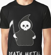 Cute Death Metal Music Reaper Vintage Graphic Graphic T-Shirt
