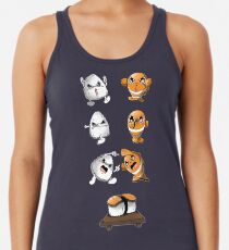 Camiseta con espalda nadadora Fusión de sushi