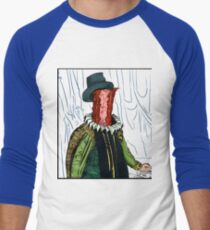 Breakfast of champions: scrambled eggs and Francis Bacon Men's Baseball ¾ T-Shirt