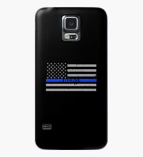 Thin Blue Line Polizist Held Hülle & Skin für Samsung Galaxy