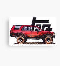1st Gen 4Runner TRD - Red Canvas Print
