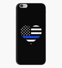 Police Wife Thin Blue Line Heart iPhone Case