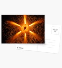 Fire works - Fire fan Postcards