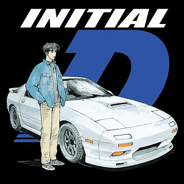 Initial D FC RX7 Stage 1 Drifting - Ryosuke Takahash RedSuns anime night |  Sticker