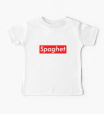 Spaghet Supreme Box Logo Parody Baby Tee