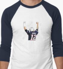 Tom Brady King Of The North New England Patriots Football Shirt Men's Baseball ¾ T-Shirt
