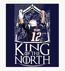 Tom Brady King Of The North New England Patriots Football Shirt Photographic Print