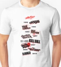 Quentin Tarantino - Art Filmography Unisex T-Shirt
