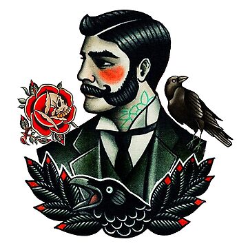 flash de tatouage de gentleman traditionnel