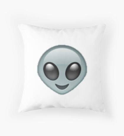 alien emoji pillow