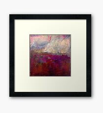 Heather in the rain Framed Print
