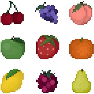 Fruit Pixel Art Graphic by Chanthimanartwork · Creative Fabrica