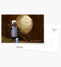 Wind in the Willows - Mole spring cleaning Postcards
