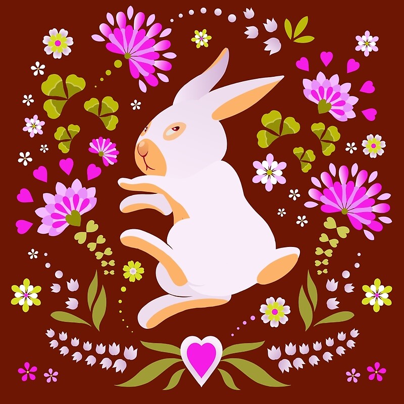 “Easter Bunny on Chocolate Background” by Kimazo | Redbubble