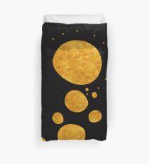 Funda nórdica "Golden dots & black background"