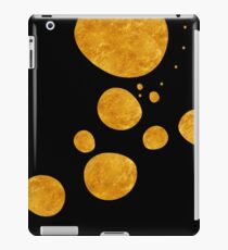 Vinilo o funda para iPad "Golden dots & black background"