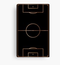 Simple Football Field Illustration Canvas Print