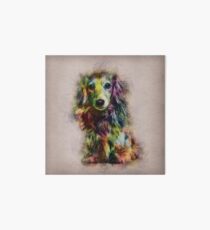 Dachshund Puppy Sketch Paint Art Board