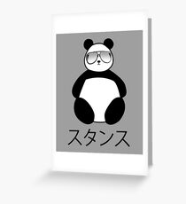 Tarjeta de felicitación Stance Panda