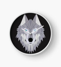 Timber Wolf Clock