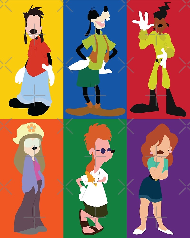 "goofy movie characters" by ehaverstick | Redbubble