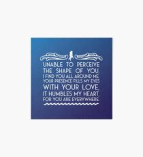 The Shape of Water Art Board
