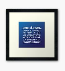 The Shape of Water Framed Print